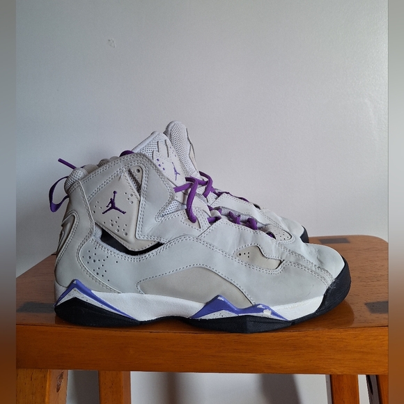 Jordan Other - Air Jordan True Flight GS 'Base Grey Purple Venom' 6.5Y